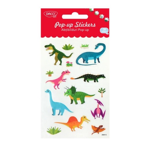 Abțibild - Dinozauri Pop-up, DACO