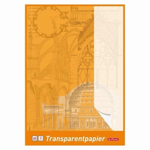 Hârtie calc, 65 g/mp, A3, alb, HERLITZ