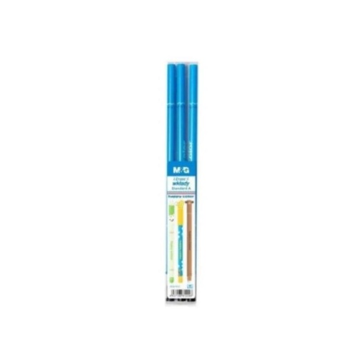 Mina roller, 0.5mm, 3buc/set, Happy Color, albastru