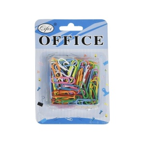 Agrafe metalice colorate 28mm, 100 bucati pe set