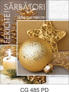 Felicitare dubla, De Luxe, cu plic, 13.5x16.5 cm, Art Collection - Img 6