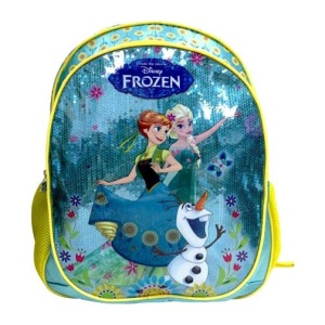 Ghiozdan tip rucsac pentru școală și grădiniță, fete, Frozen Disney, bretele căptușite, 2 fermoare, DACO