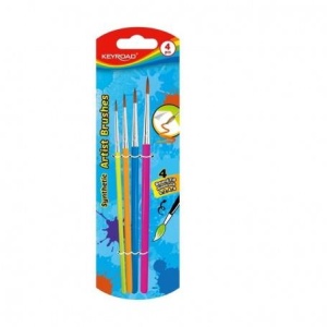 Pensula Keyroad Artist Brushes, varf rotund, nr. 0,2,4,8 - Img 2