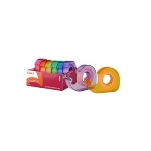 Banda adeziva Eagle, pentru ambalare, 13mm, transparent, cu dispenser, diverse culori