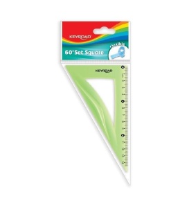 Echer Keyroad, 14cm, 30 grade, 60 grade, plastic, diverse culori
