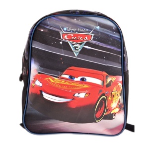 Ghiozdan grădiniță Cars 3, 1 compartiment, Textil, Albastru cu imprimeu, PIGNA