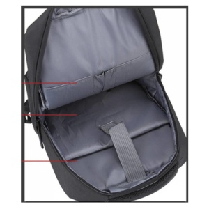 Ghiozdan laptop Black It, 3 fermoare, Compartiment laptop 15.6", Bretele buretate, Negru, 50x35x15 cm - Img 2