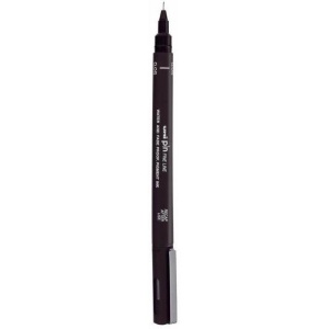 Liner Negru pe Bază de Apă, Vârf 0,05mm, Uni PIN005-200S