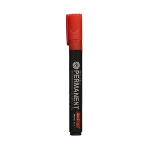Marker permanent rosu cu varf rotund, 2-3 mm