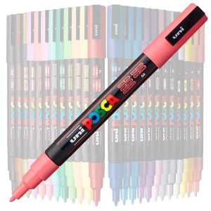 Marker UNI Posca PC-3M, varf rotund, 0.9-1.3mm