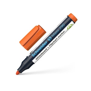 Marker whiteboard + flipchart 3.0mm, portocaliu, Schneider Maxx 290