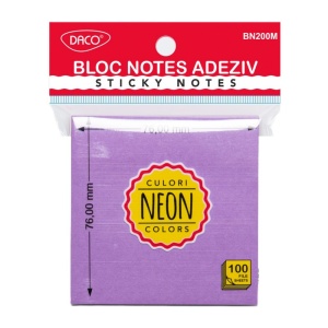 Notes adeziv, 76x76 mm, galben neon - Img 3