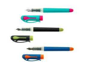 Stilou cu peniță iridium F, corp plastic, compatibil cu patroane standard și lungi, cu patron inclus, Colorel, ECADA