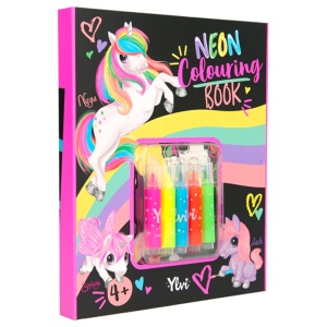 Ylvi Neon Set Carte cu 5 Carioci, TOPModel