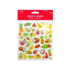 Lipeste si zambeste, abtibilduri cu fructe