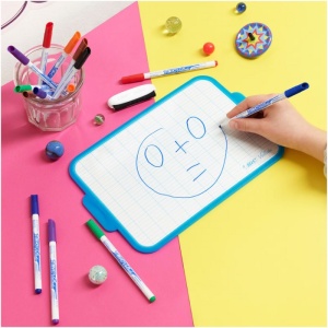 Marker tabla, varf rotund, 1.5mm, set 4 culori, Bic Velleda - Img 3