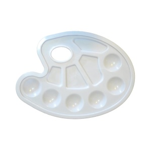 Paleta pentru pictura din plastic