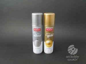 Spray cu vopseaDecor, argintiu si auriu, 150 ml
