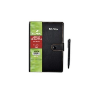 Agendă cu pix, 75x105 mm, ECADA