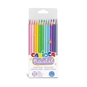 Creioane colorate, 12 culori, pastel, CARIOCA