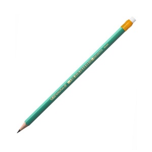 Creion grafit Bic Evolution, HB, corp hexagonal verde, cu guma de sters