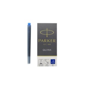 Patroane cerneala mari Parker Quink, albastru permanent - Img 1