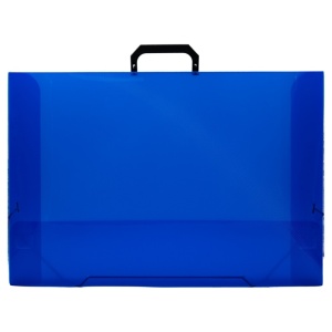 Servieta plastic, cu maner, 50x35x3cm, negru / albastru, CNX - Img 3