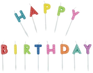 Set Lumânări Happy Birthday, TOPModel