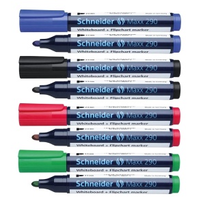 Marker whiteboard + flipchart 3.0mm, roz, Schneider Maxx 290 - Img 2