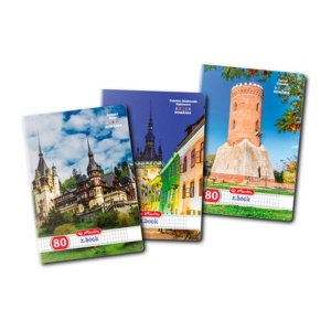 Caiet A4 60 f, matematică, 70g, HERLITZ, Discover Romania - Img 1