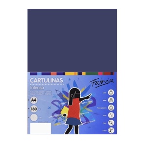 Carton colorat, A4 Fabrisa, 180g/mp, bleumarin intens