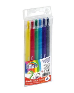Creioane cerate FIORELLO Twist, 6 culori