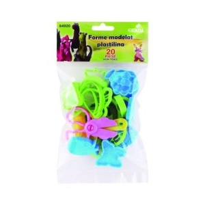 Forme de modelat plastilina, 23 piese, ECADA