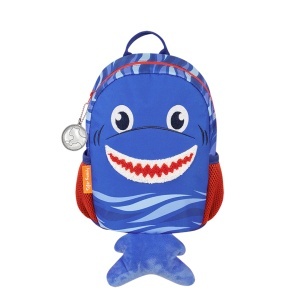 Ghiozdan Mini Silly Shark, Special Edition, 26x20x15 cm, Albastru