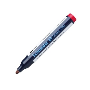 Marker whiteboard + flipchart 3.0mm, rosu, Schneider Maxx 290