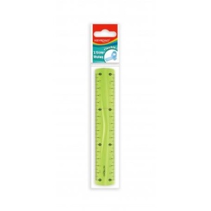 Riglă din plastic, 15 cm, flexibilă