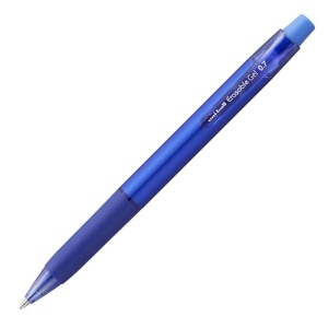 Roller Uni-ball Erasable Gel, 0.7mm, cu guma de sters, corp albastru, scris albastru, UNI - Img 1