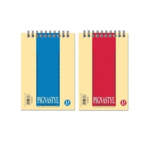 Blocnotes A6, 60 file, velin, cu spira, Pigna Styl