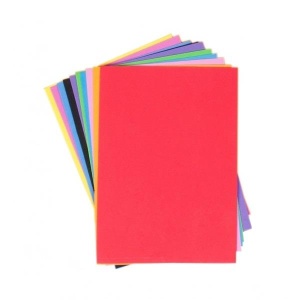 Hartie gumata A4, 1mm, diverse culori, Colorarte
