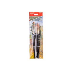Pensule din par sintetic, rotunde, Set 6 bucati, DACO
