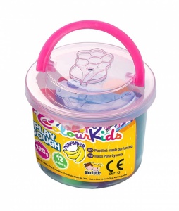 Plastilina usoara, 12 culori, 125g, Play Dough Colour Kids