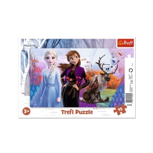 Puzzle carton 15 piese. Trefl Frozen