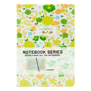 Agendă, A5, 80 file, cu elastic, Flowers - Img 2