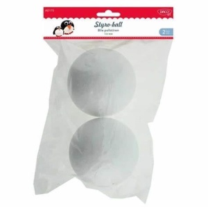 Bile din polistiren, diametrul 10 cm, Set 2 buc, DACO