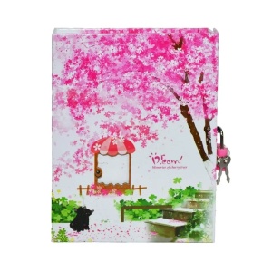 Jurnal cu lacat, 11x1.2x14.5cm, 45 file