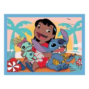 Puzzle carton 2 in1 30, 48 piese Trefl, O zi fericita pentru Lilo & Stitch, 3+ ani - Img 4