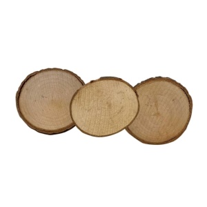 Set 3 rondele din lemn, cu scoarta, 5,5 – 6 cm - Img 3
