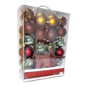 Set de 100 de ornamente de brad