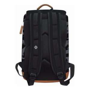 Ghiozdan St.Majewski St.Right Eagle, 1 compartiment, 2 buzunare, Gri cu Negru, 40x26x15 cm - Img 2