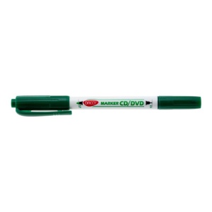 Marker CD/DVD cu doua capete, verde